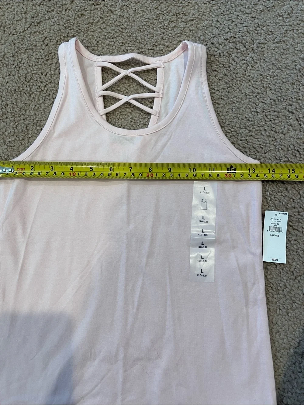 OLD NAVY Girls Summer Retro Boho Fitted Crisscross Back Tank Top